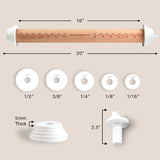 Bircberry Adjustable Rolling Pin Dimensions