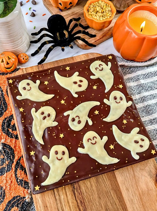 Fudgy Halloween Ghost Brownies