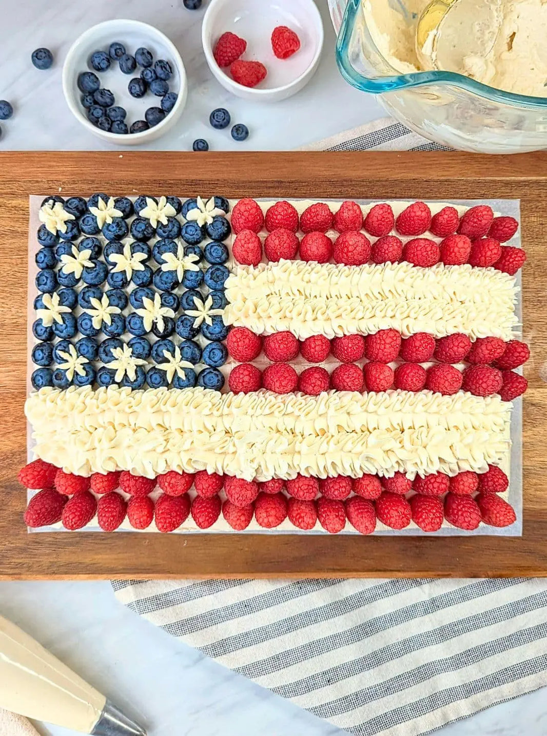 American flag cake