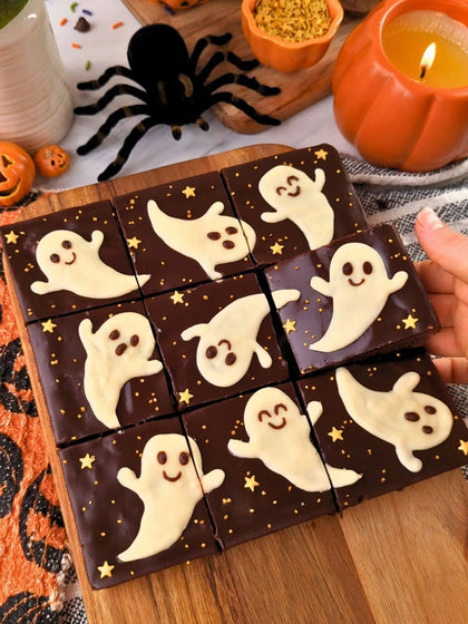 Fudgy Ghost Brownies
