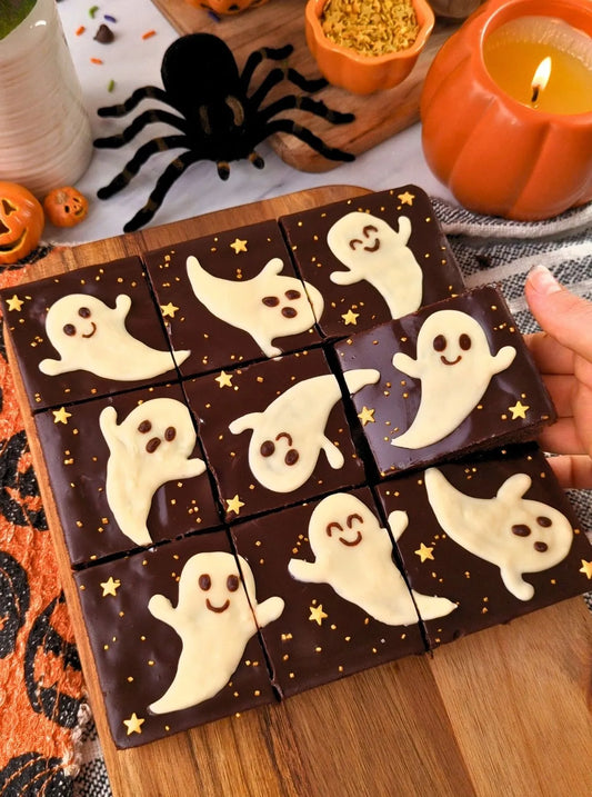 Fudgy Ghost Brownies