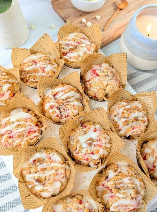 Strawberry & Cream Muffins Recipe