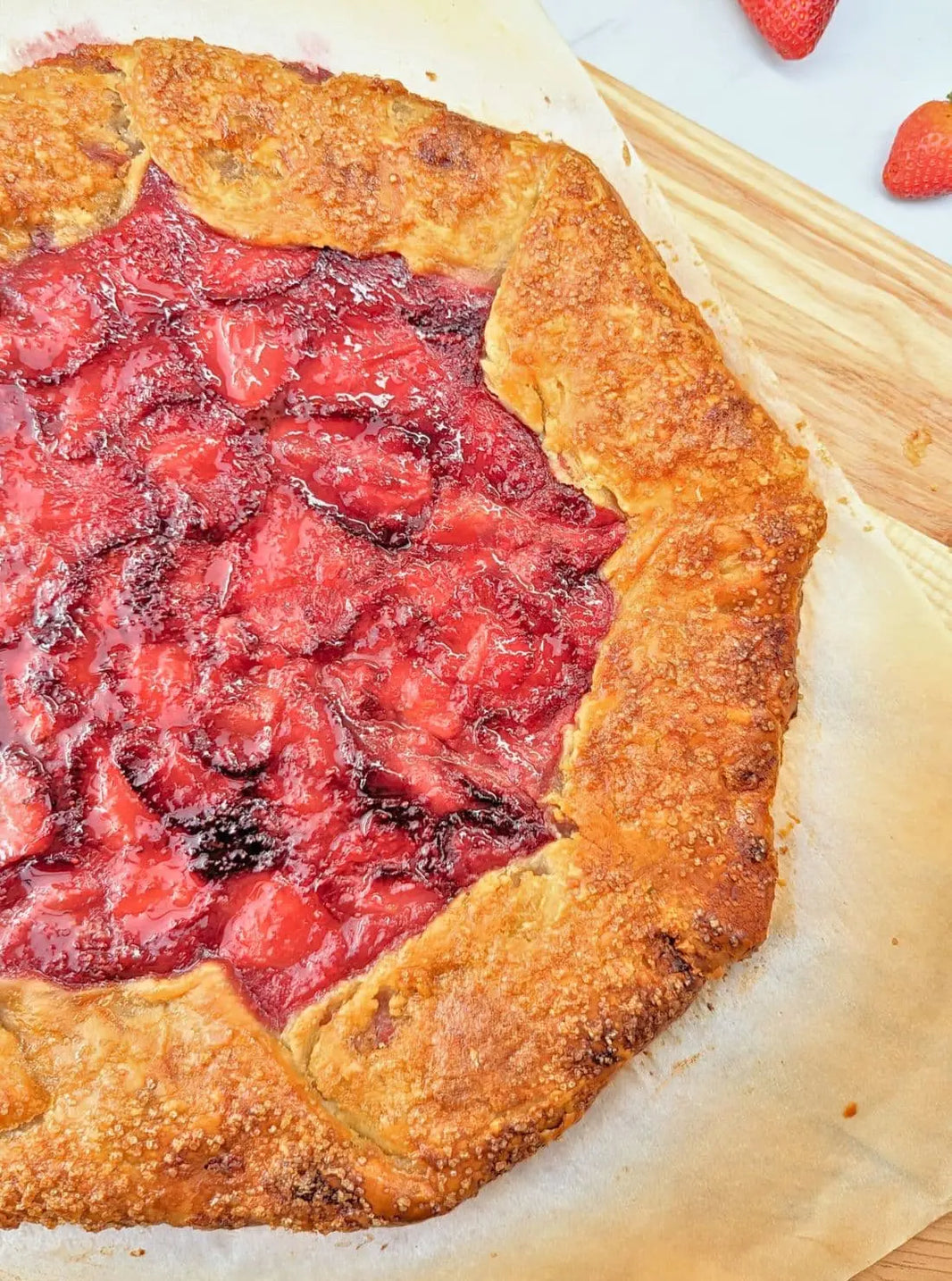 Strawberry galette