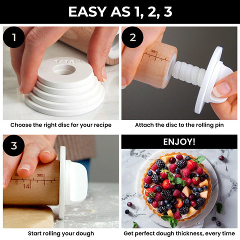 16" Birchberry Adjustable Rolling Pin